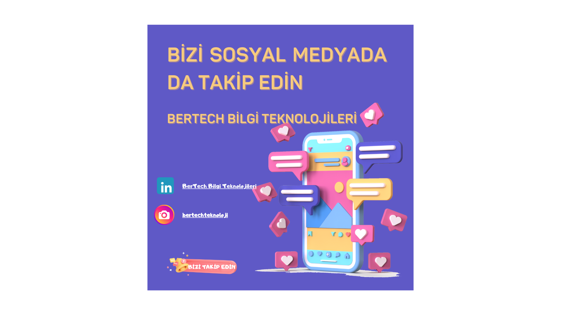 Bizi Sosyal Medyada da Takip Edin 